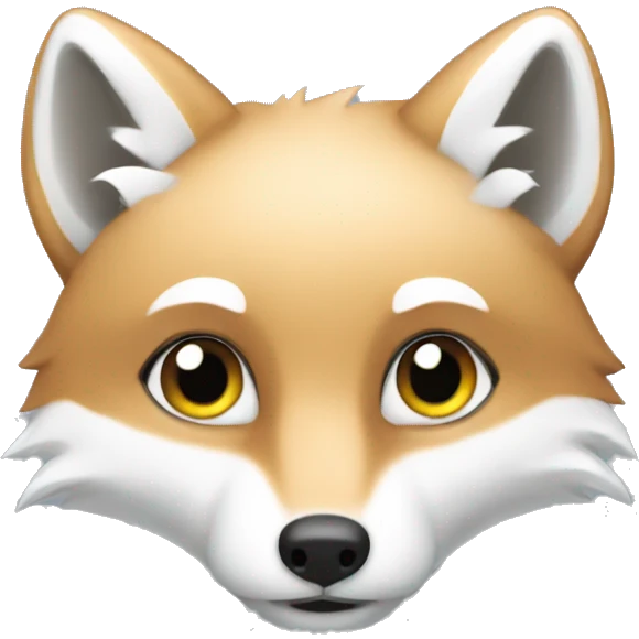 artic fox emoji