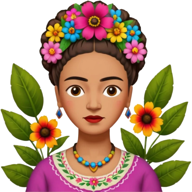 Frida Kahlo un garden emoji