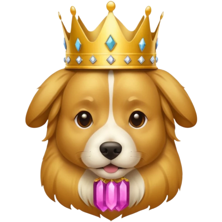 Dog with a crown emoji