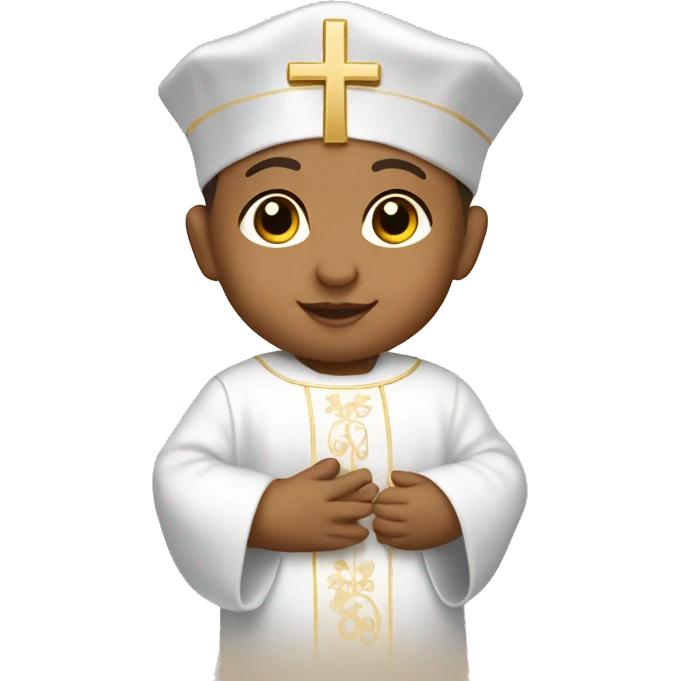 hispanic baby catholic baptism emoji