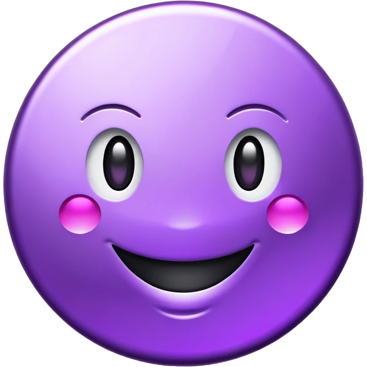 Purple token or coin with a capital letter T and a smiling face emoji