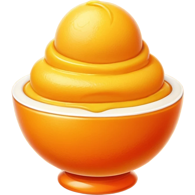 Mango sorbet emoji