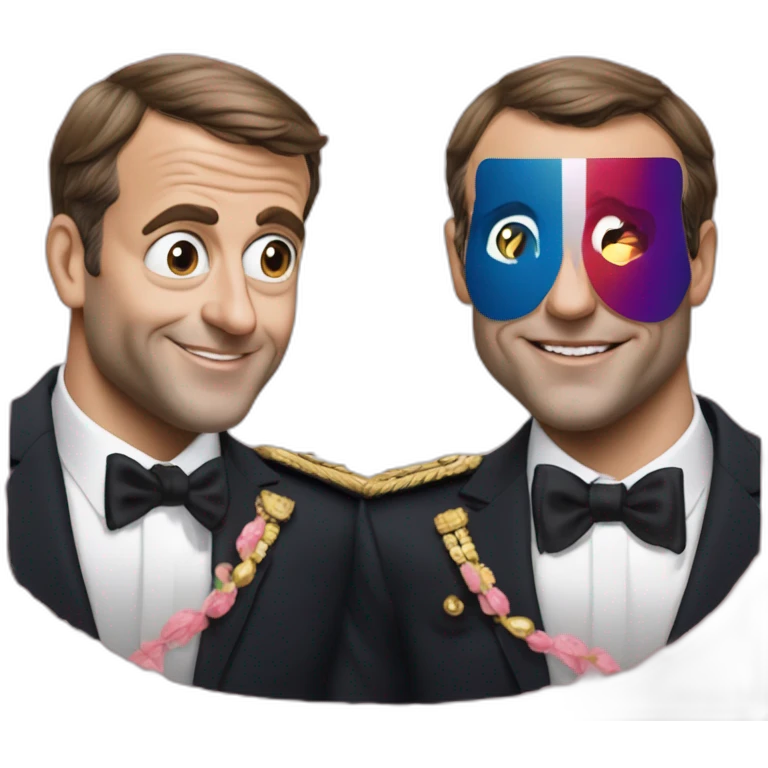 Emanuel Macron fait un doigt d’honneur  emoji