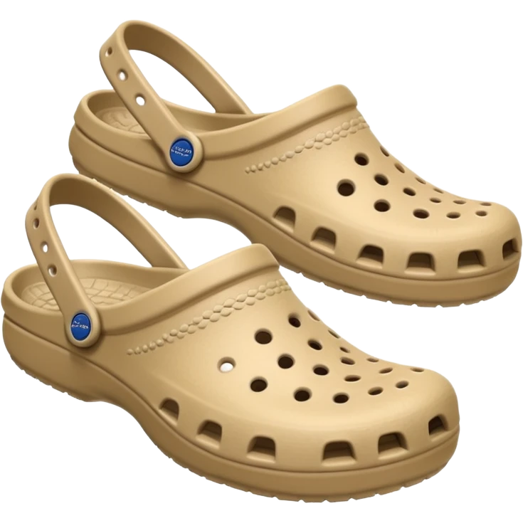 Beige crocs emoji