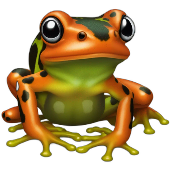 Dart frog oophaga pumilio emoji