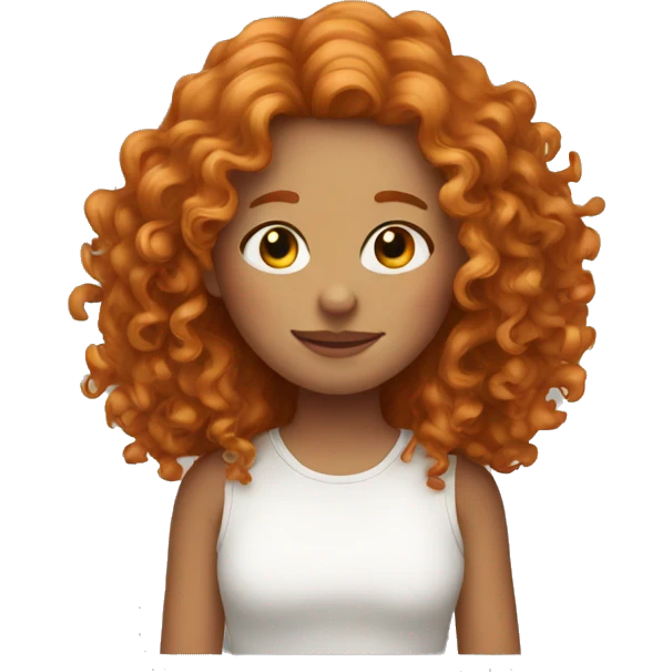 curly ginger grl emoji