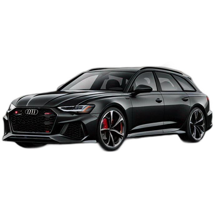 Black Audi rs6 2023 emoji