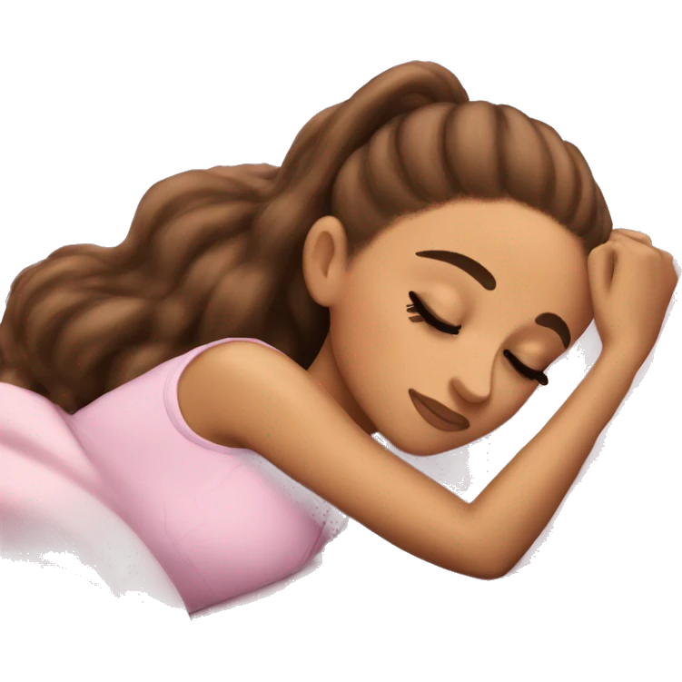 Ariana Grande sleeping emoji