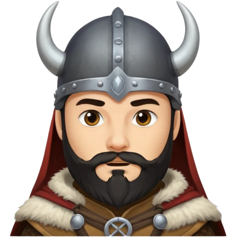 viking rider with black beard emoji