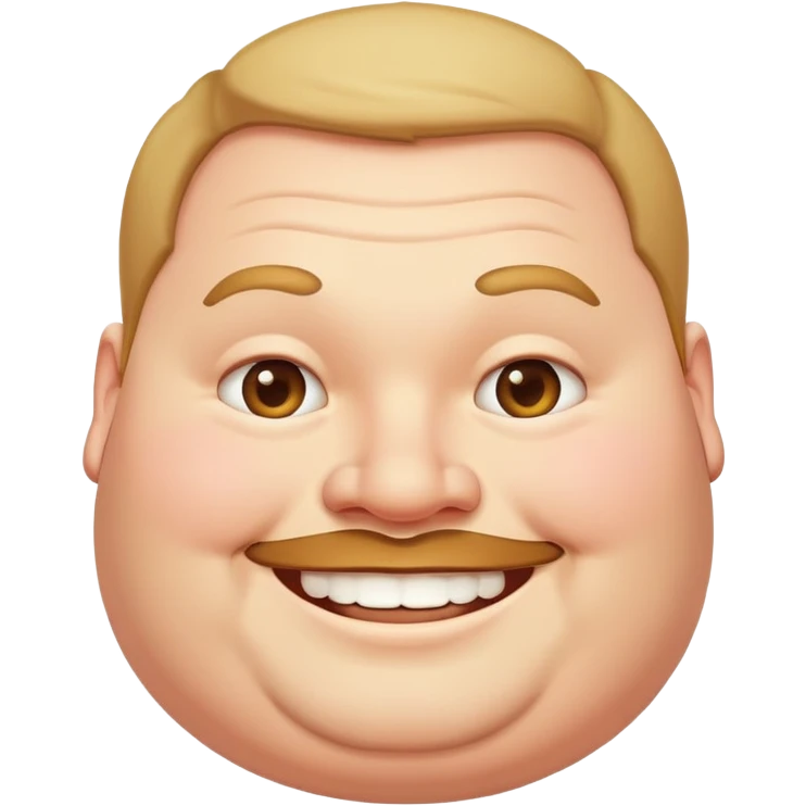 Fat guy emoji