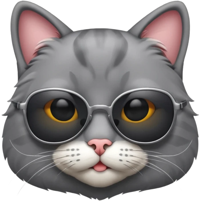 Cat wearing sunglasses emoji