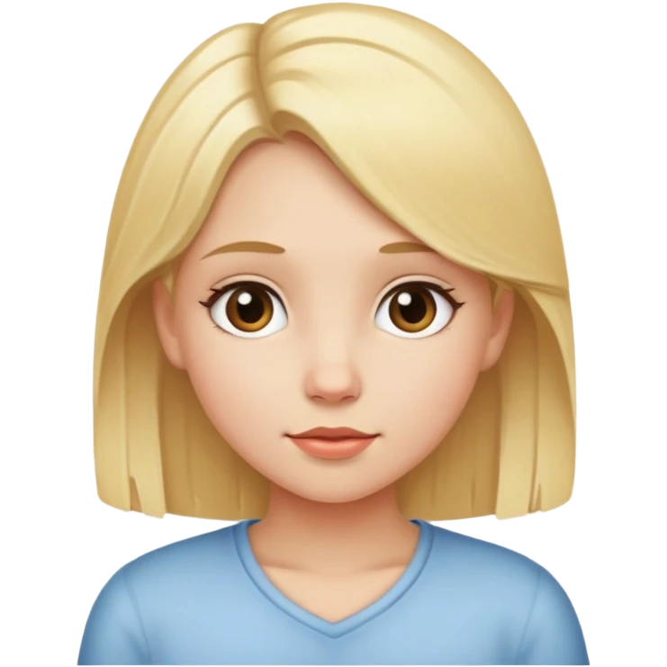 Girl named Ester with blonde hair emoji