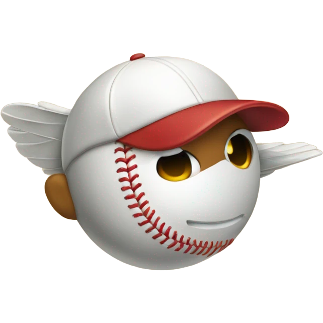 Baseball flying emoji