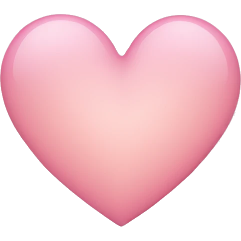 Light pink heart emoji