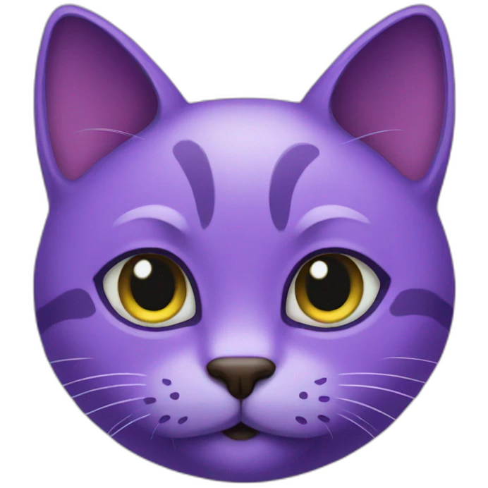 Purple cat emoji