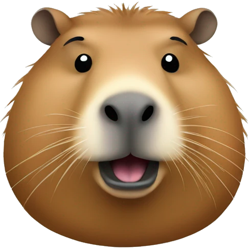 Fat capybara  emoji