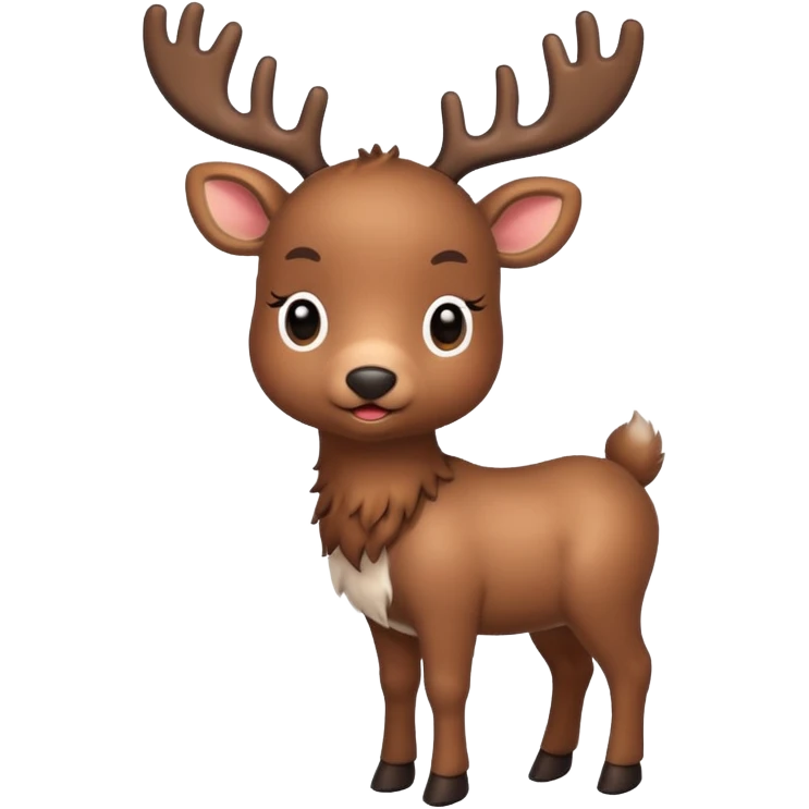 reindeer baby  cute, full body emoji