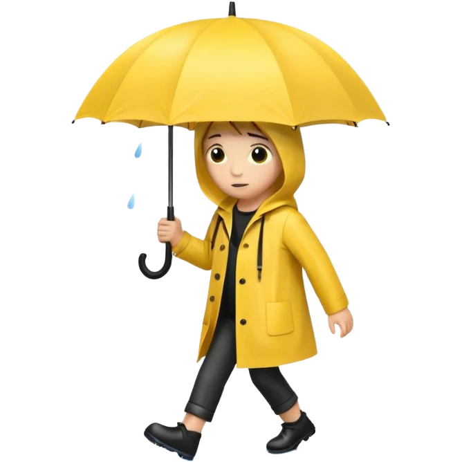 walking in the rain emoji
