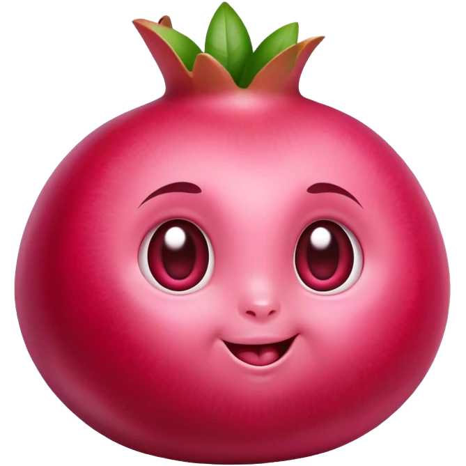 Pink baby pomegranate emoji