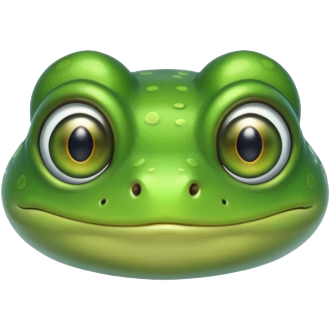 Hypnotized frog emoji