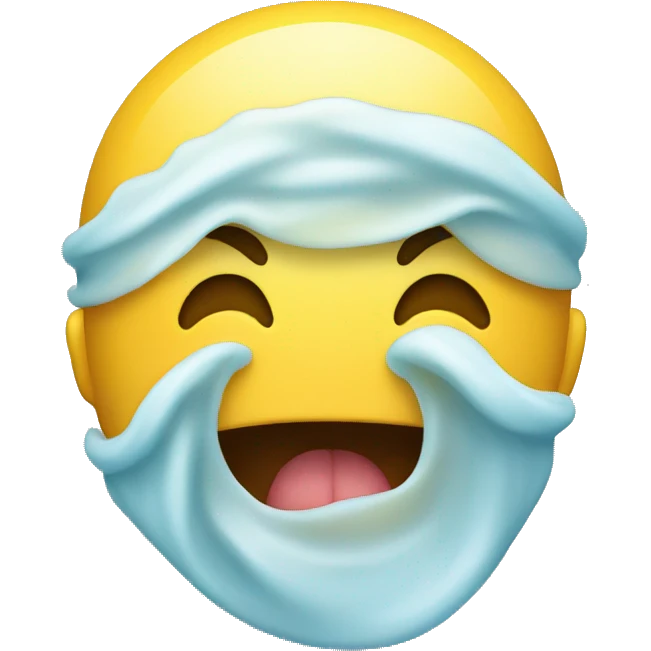 Smiley holding breath emoji
