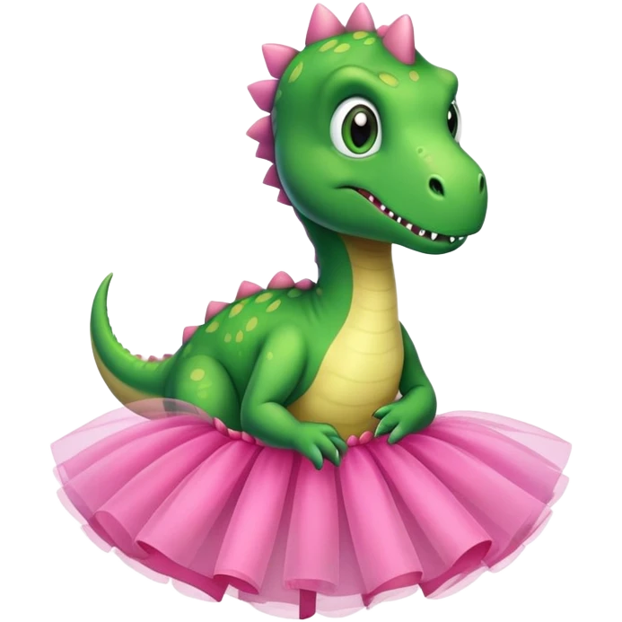 Dino mit ein tütü  emoji