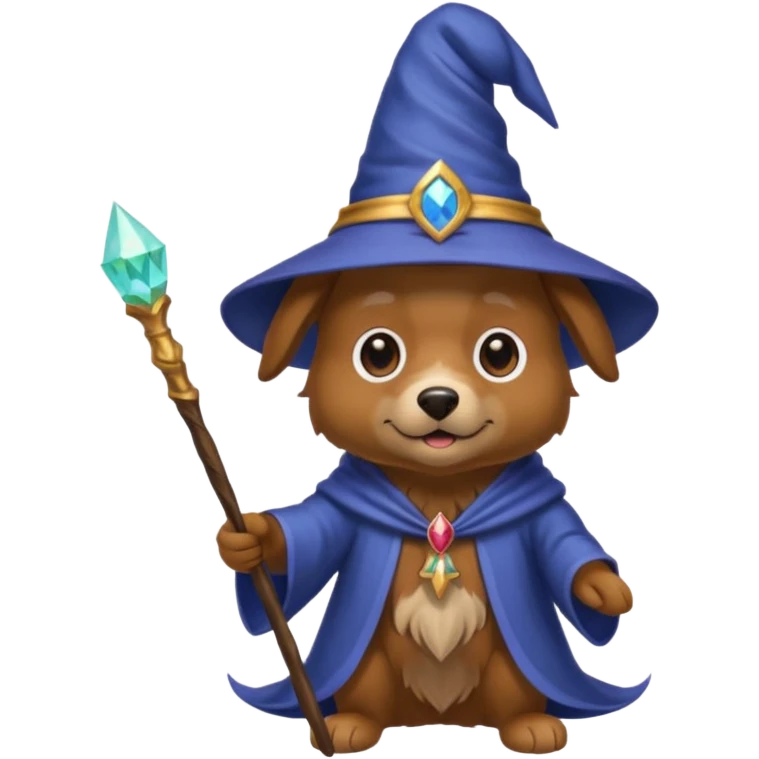 Dog wizard emoji