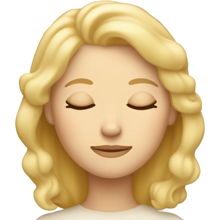 Sleep well blonde wife  emoji