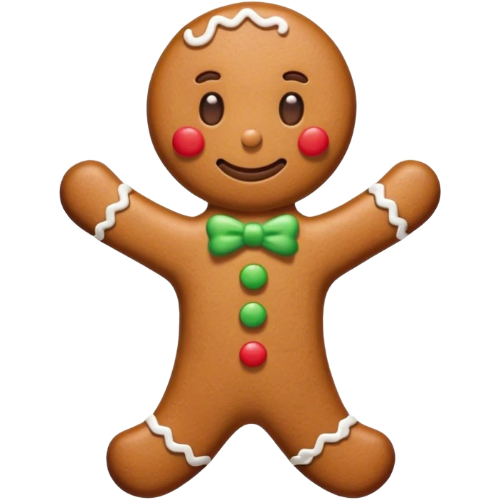 Имбирный человечек emoji