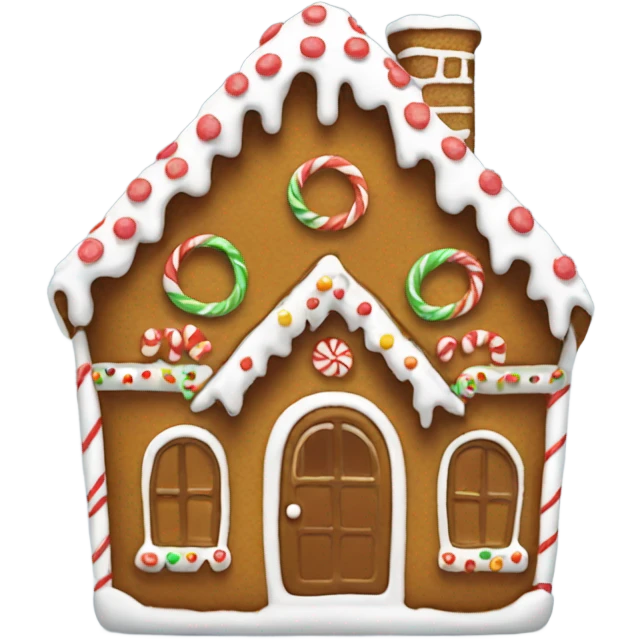 Gingerbread house emoji