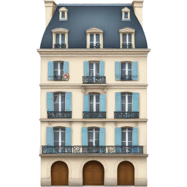 Typical Paris building  emoji