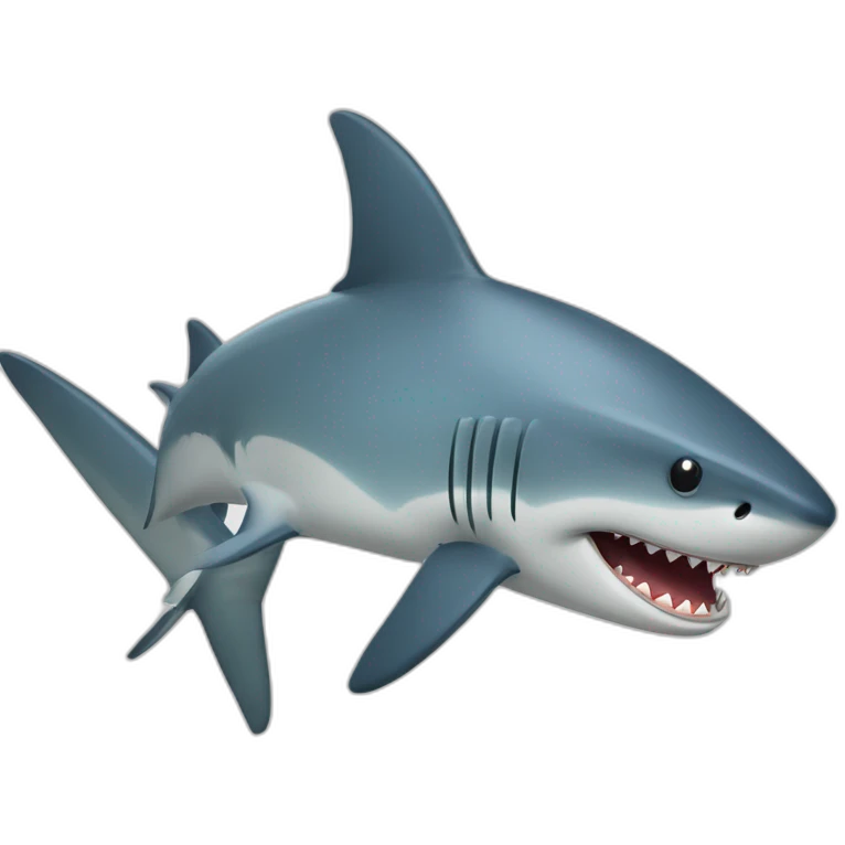 Requin sur un chat emoji
