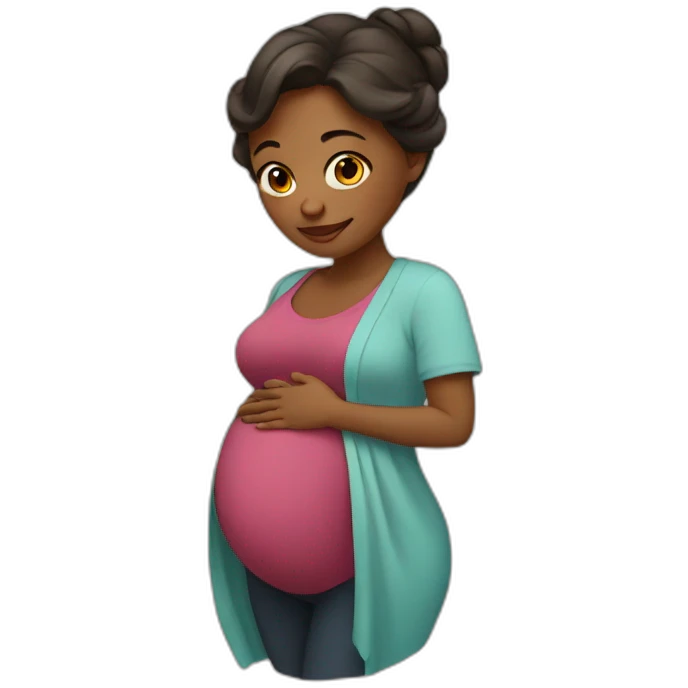 pregnant woman emoji