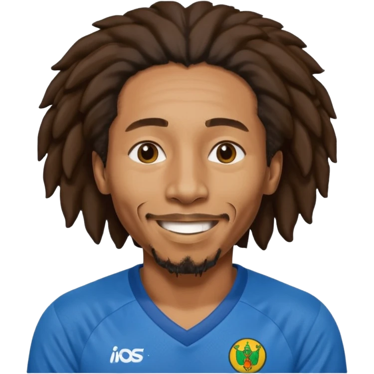 bob marley with blue jersey emoji