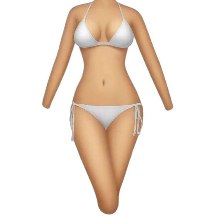 Transparent bikini emoji