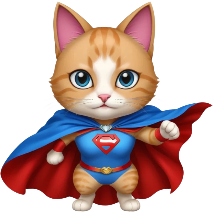 female superhero cat emoji