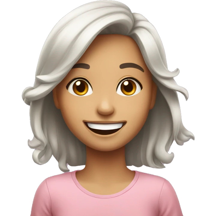 happy girls portrait smiles emoji