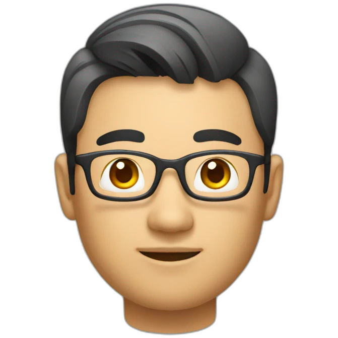 a handsome asian UX designer emoji