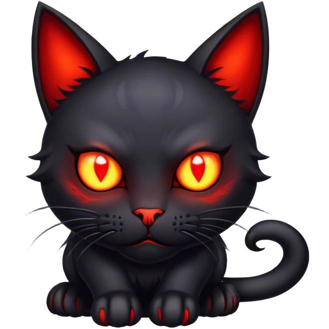 Demon cat emoji