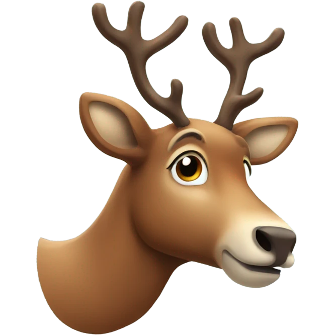 reindeer emoji
