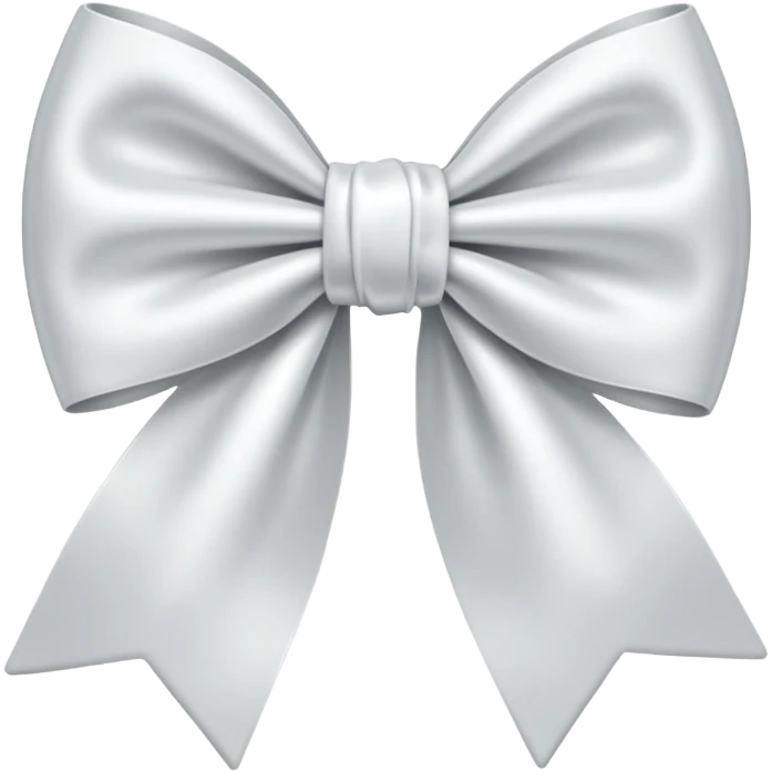 White bow emoji