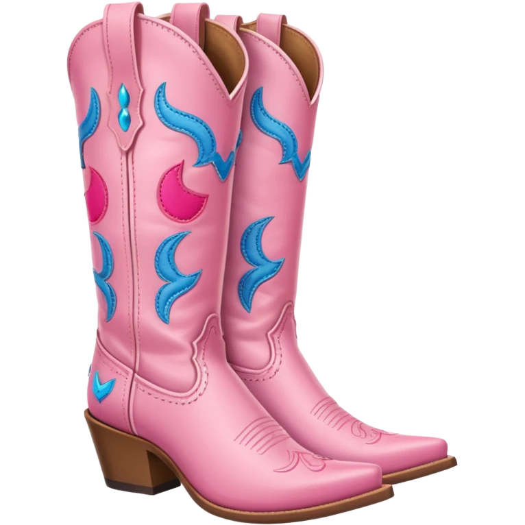 Pink Cowgirl Boots emoji