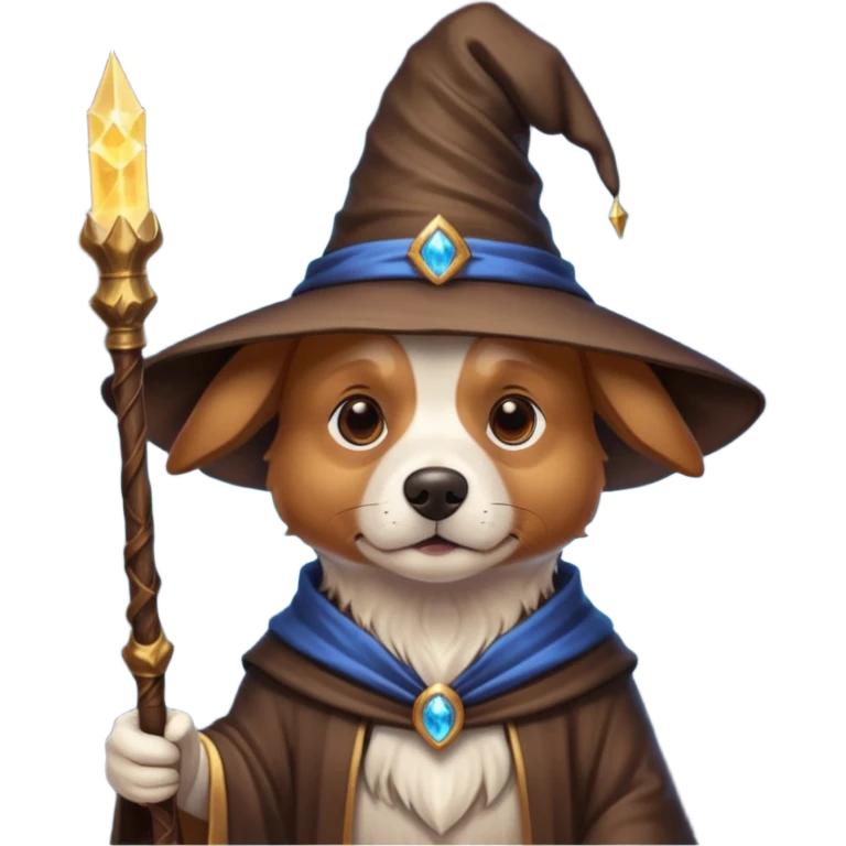 Dog wizard emoji