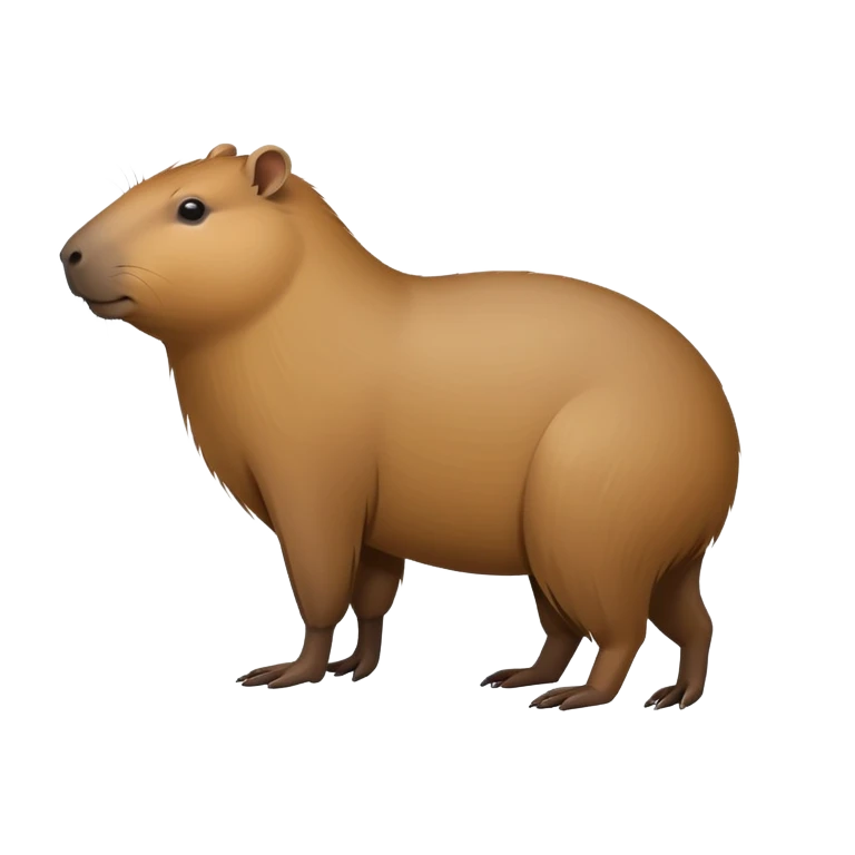 capibara de lado cuerpo entero  emoji