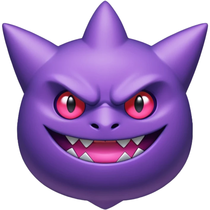 Pokemon legendary purple and pink mega gengar emoji