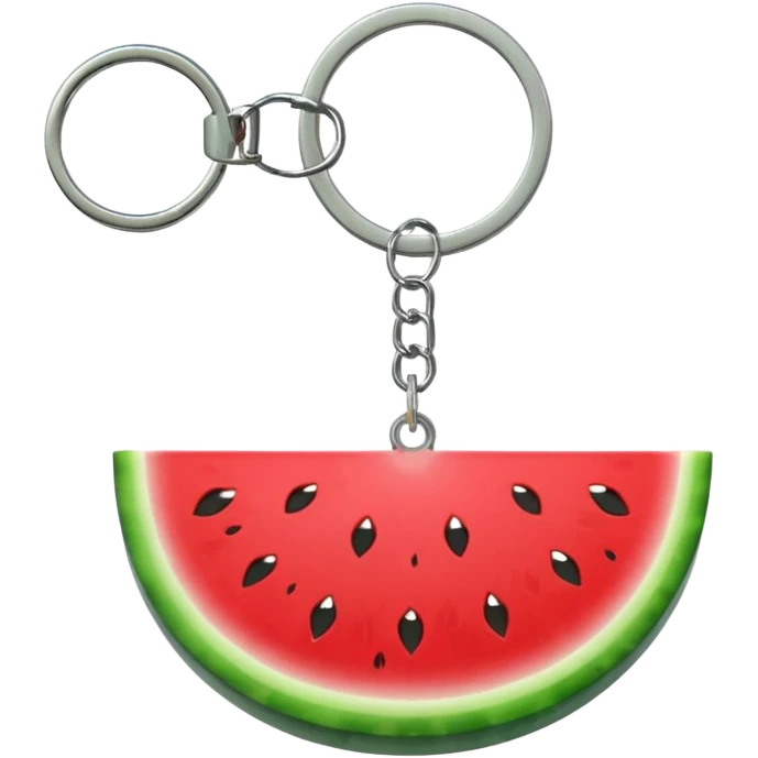 Watermelon keychain  emoji
