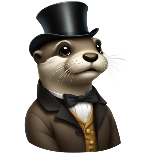 Otter wearing monocle  emoji