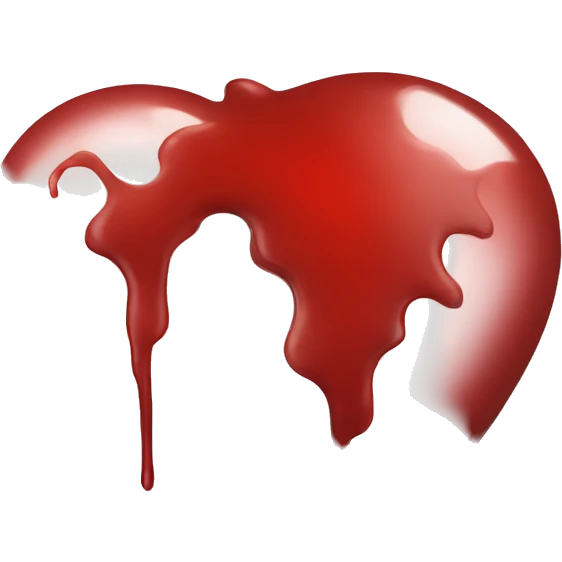 blood red heart emoji