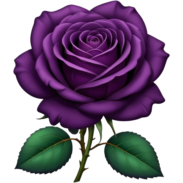 rose dark purple emoji