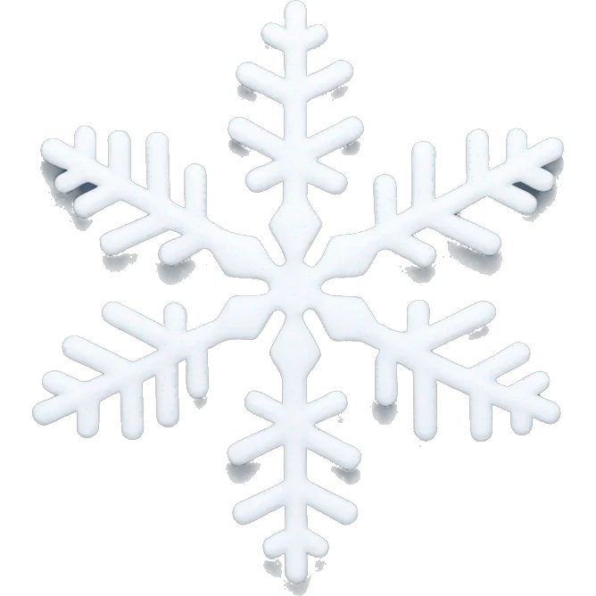 White snowflake  emoji
